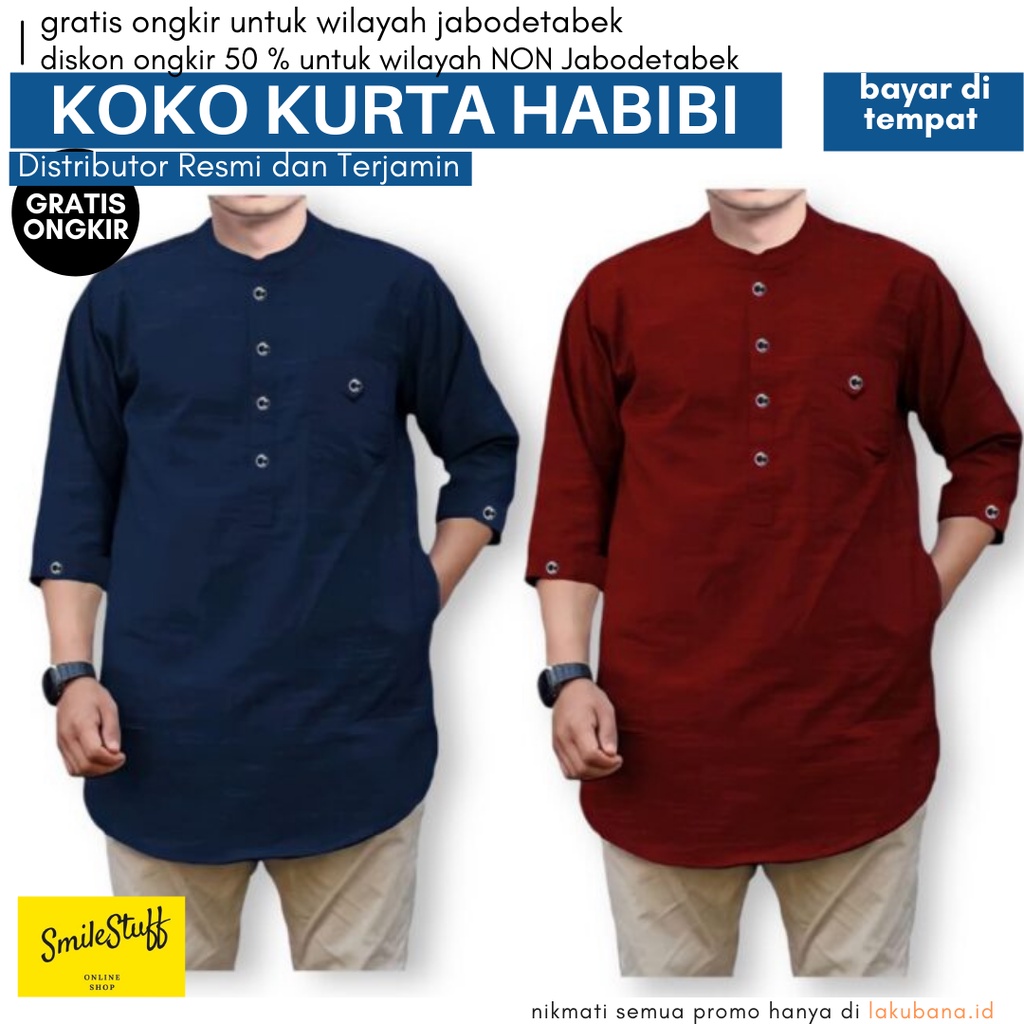 Koko Kurta Latif / Koko Latif - KURTA HABIBI Ukuran XXXL Jumbo - Baju Koko Kurta Muslim
