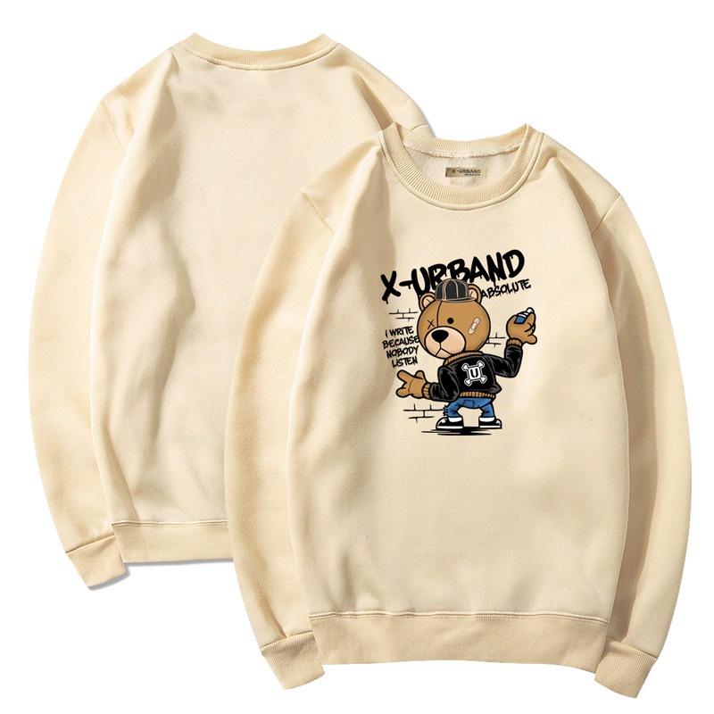 Dhozen Crewneck SweatShirt Bear Soft Beige A232