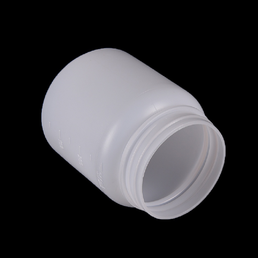1pc Botol Penyimpanan Sampel Kimia Bentuk Silinder Bahan Plastik Bening 300ml