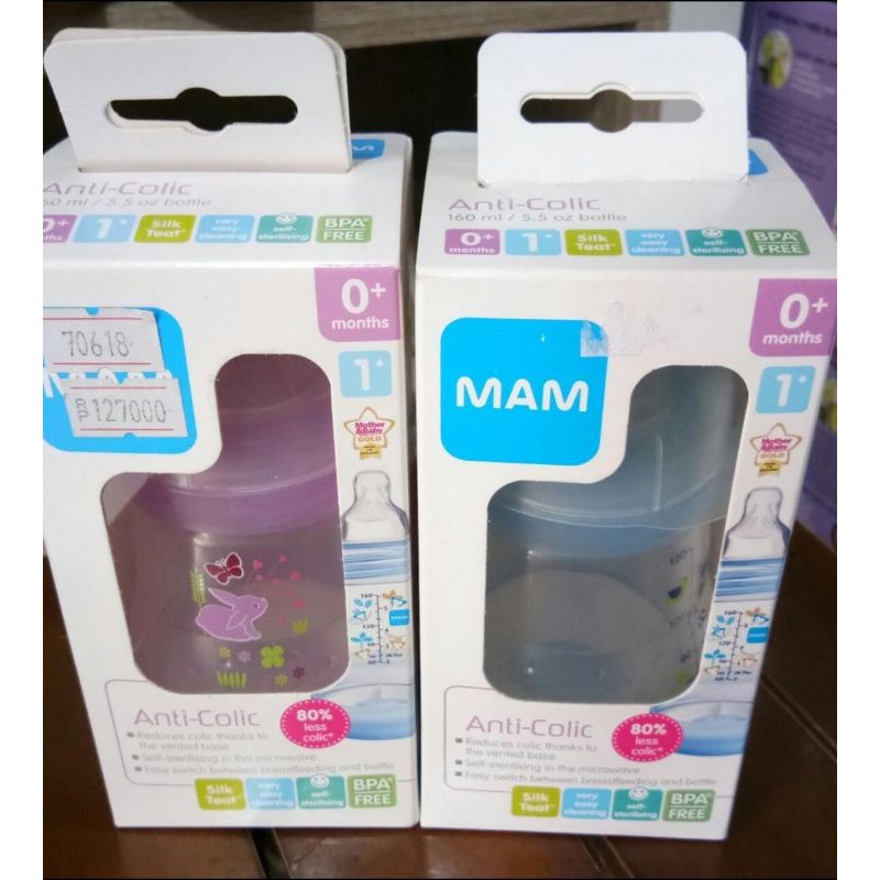 MAM Anti Colic Baby Bottle 160ml Botol Dot MAM