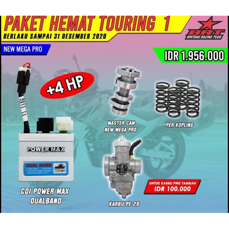 PAKET HEMAT TOURING 1 MEGAPRO