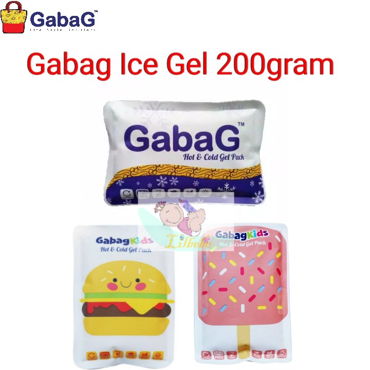 Gabag Ice Gel Mini / Ice Gel Kids Burger / Ice Cream es krim 200gr 200 gr