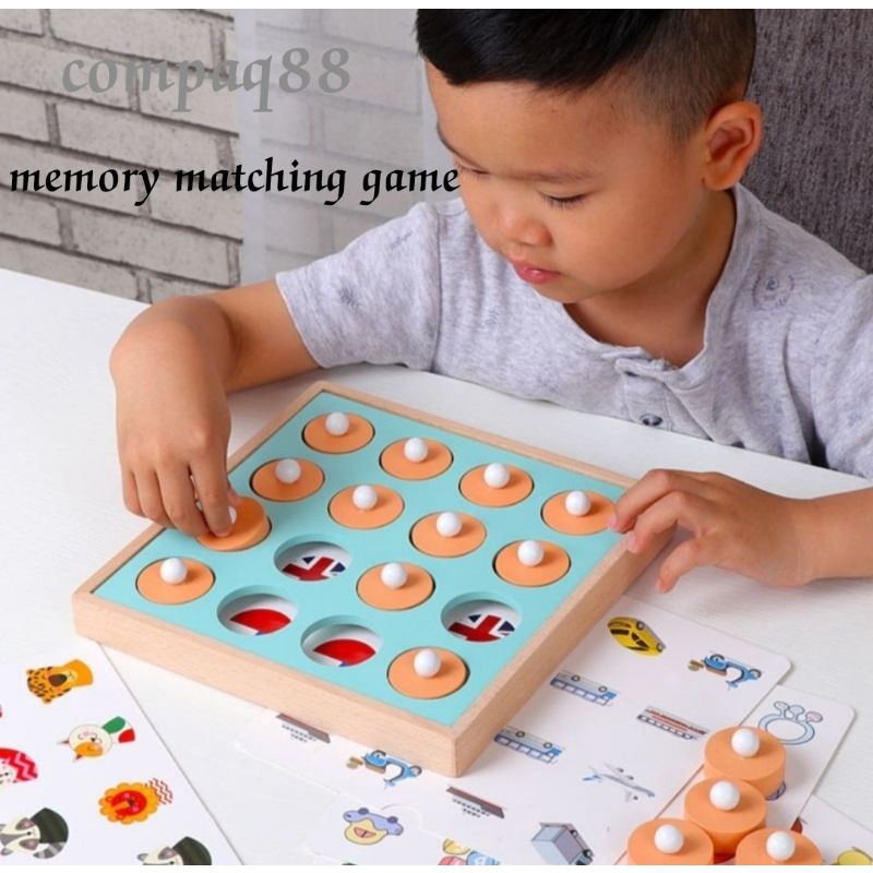 MEMORY GAME / Mainan Edukasi Memory Matching Game / Memory Game Thinking / Games Memory Chess Mainan Montessori