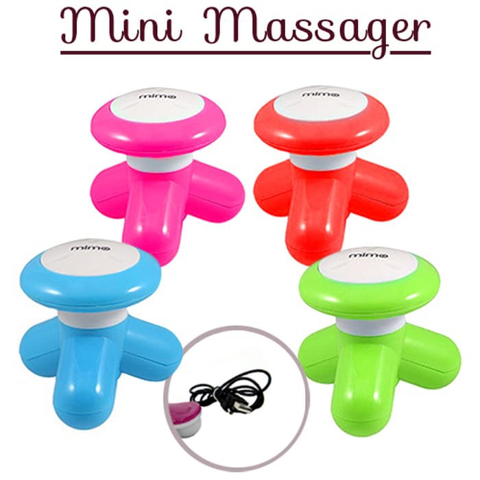 Alat Pijat Mimo Mini Massager Portable Plus Slot USB dan Kabel Jack USB