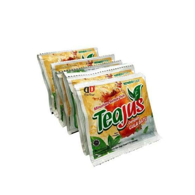 TEA JUS TEH JUS GULA BATU 1 PAK ISI 10 SACHETS
