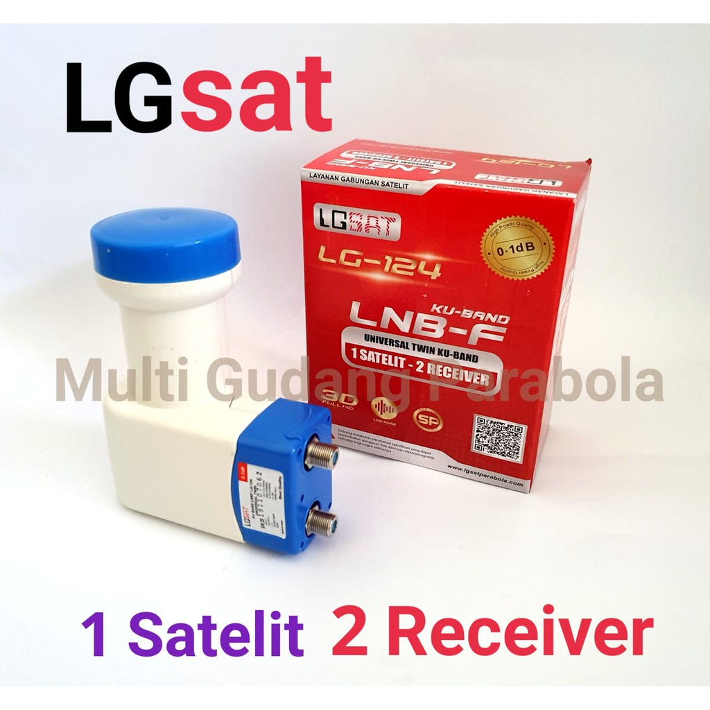 LNB Ku Band Dual out LGsat  1 satelit 2 receiver