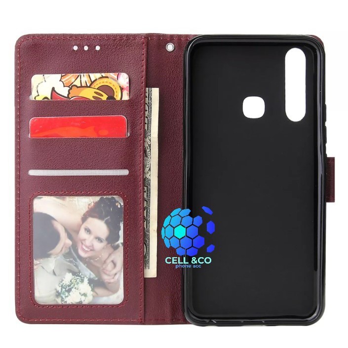 Flip cover INFINIX HOT 8 Flip case buka tutup kesing hp casing hp flip case leather wallet