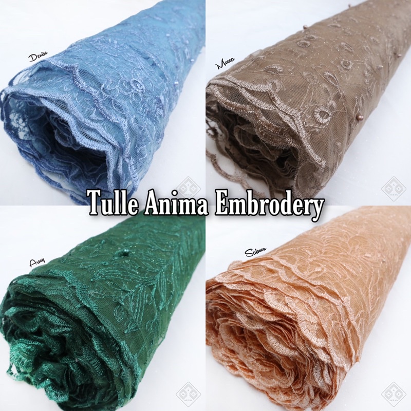 {PROMO} TILE “ANIMA” MUTIARA GLITTER PREMIUM QUALITY #2 BRIDESMAID TULLE LACE GOWN TERMURAH BRUKAT