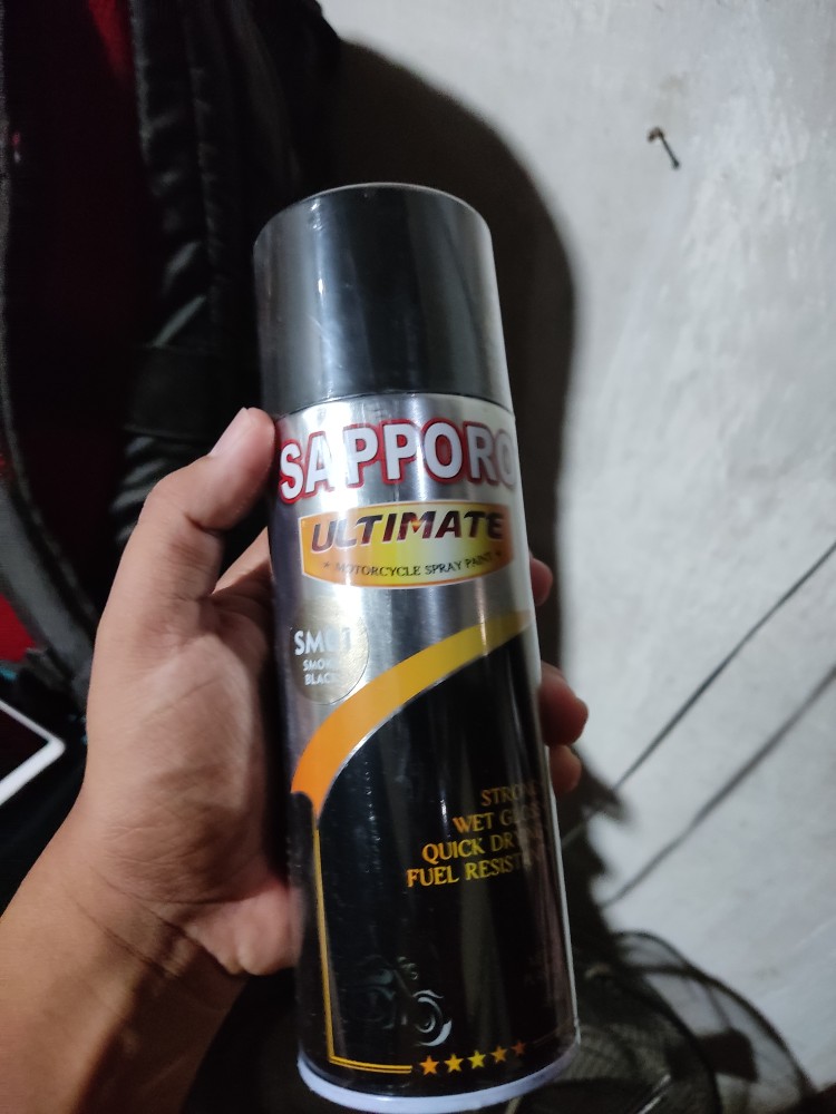 Sm01 Smoke Black Transparan Sapporo Ultimate Cat Semprot 400ml