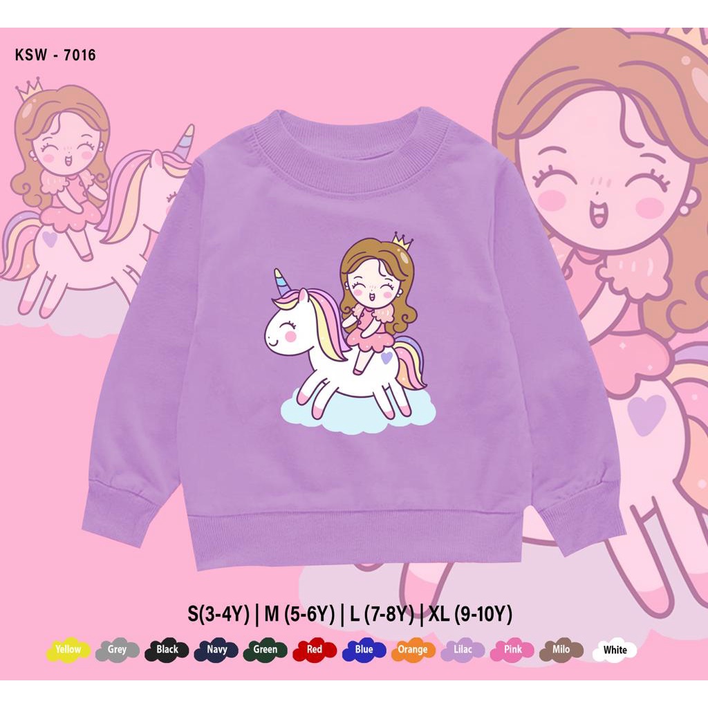OUTFIT KIDS TERBARU / SWEATER KIDS / LITTLE PONNY HAPPY / 1-10 TAHUN / BAHAN FLEECE PREMIUM / ADEM / REAL PICTURE