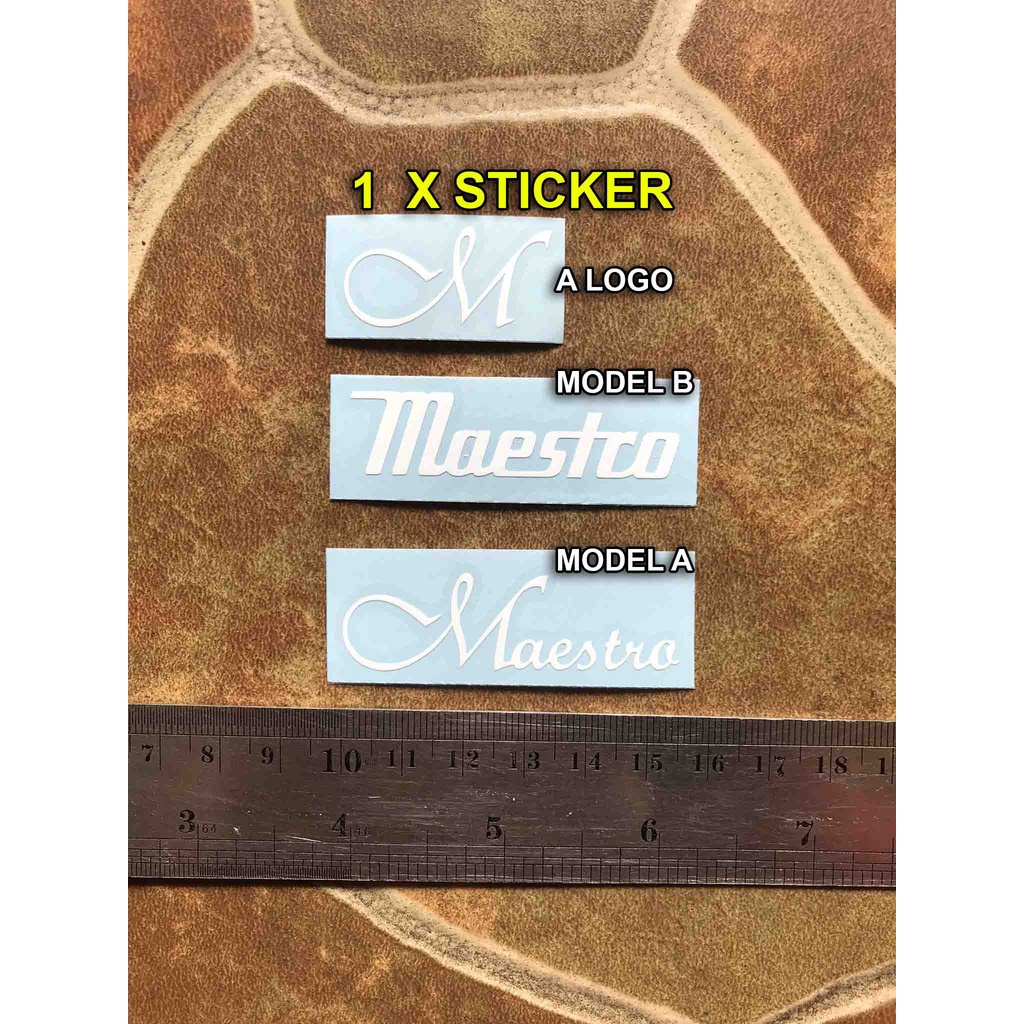 

Gitar Maestro Sticker Tempel Headstock Akustik Elektrik Nylon String Ukulele Bass Custom Deluxe Classic Vintage Modern Superstrat Model Strato Tele