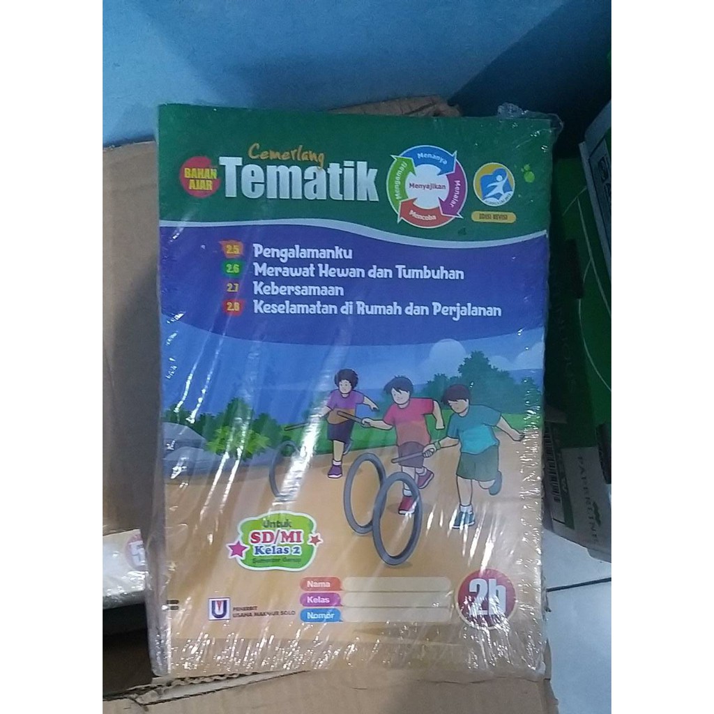 Buku Lks Tematik Cemerlang Sd Mi Kelas 2 Semester Genap Shopee Indonesia