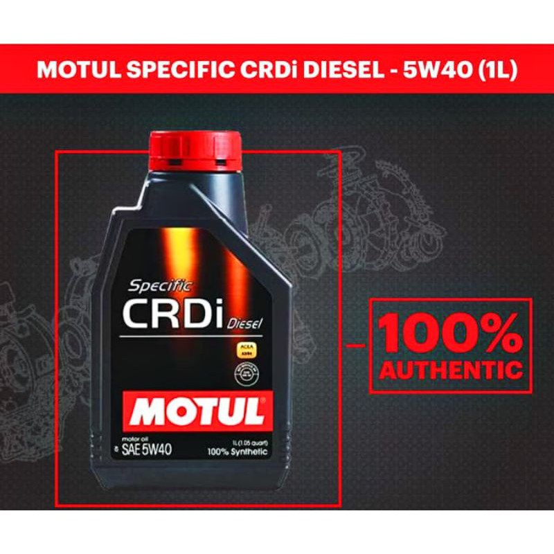Jual Oli Motul Crdi Diesel 5W-40 (1 Liter) Indonesia|Shopee Indonesia