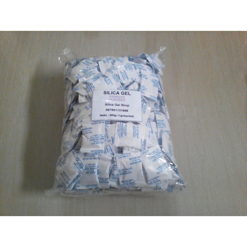 Silica Gel White Grade A (500 Sachet)