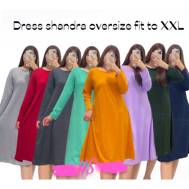 HS/DRESS JUMBO OVERSIZE SHANDRA/JUMBO DRESS/FIT TO XXL