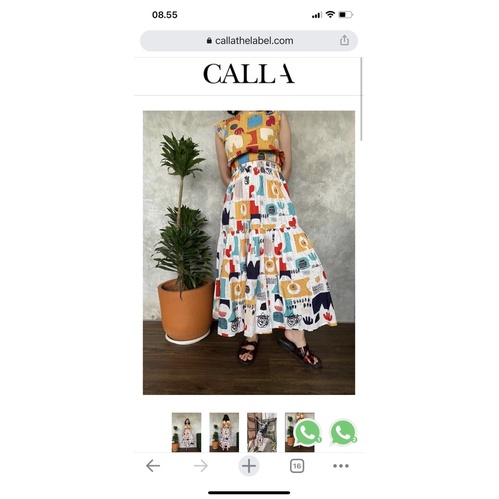 pl vvgc like new Anthony white skirt calla the label size M