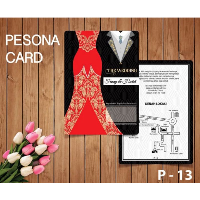 Blangko Kartu Undangan Pernikahan Pesona 13 Harga Termurah Gratis File Setting Isi 100