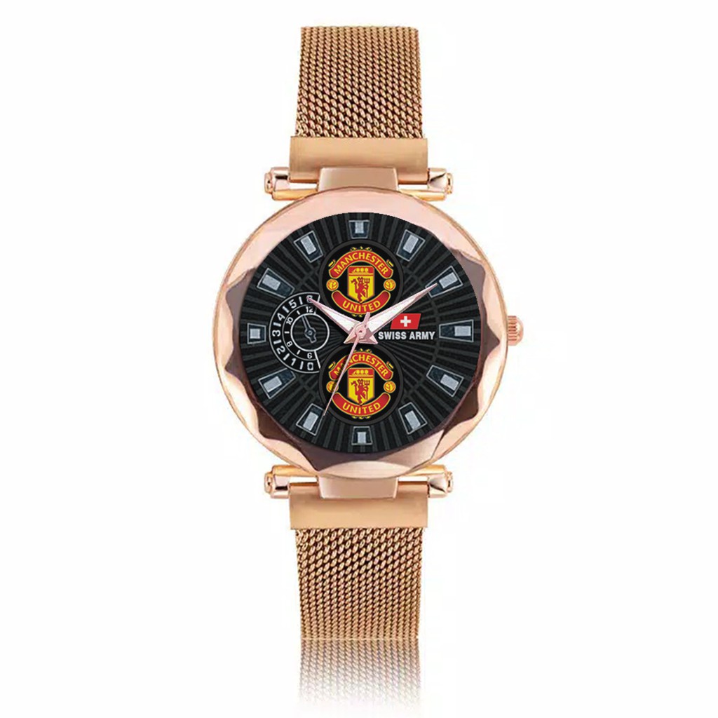 Jam Tangan Wanita Custom - MU Free Box &amp; Batre Cadangan