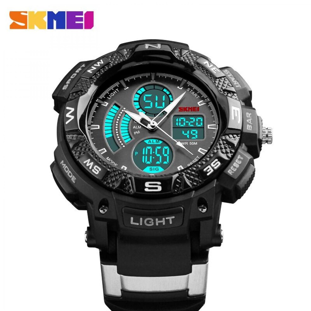 Jual SKMEI Jam Tangan Digital Analog Pria - AD1211 Limited Warna Hitam