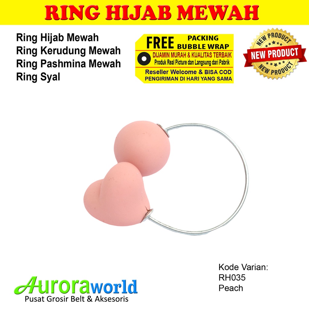 AURORAWORLD Ring kerudung ring hijab ring syal ring jilbab Terbaru bisa COD