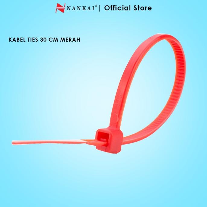 

Kabel Ties Merah ukuran 30 cm - isi 100 pcs Nankai