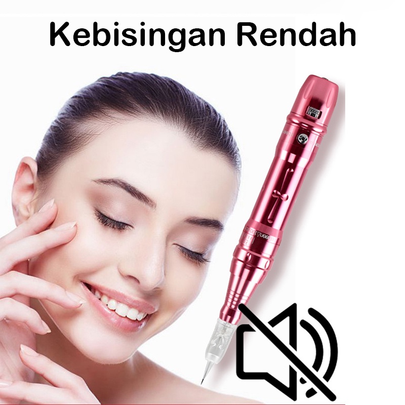 ⭐Garansi+Baterai⭐Alat Sulam Alis Alat Tatto Kecepatan 35000 MESIN SULAM ALIS BIBIR TATTOO WIRELESS 2 baterai cadangan