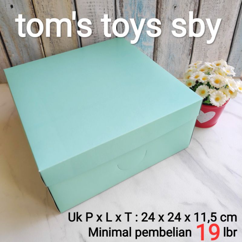 Kotak Dus Kue Tart Chiffon Cake Bolu Spiku Blackforest 24 x 24 x 11,5 cm TOSCA