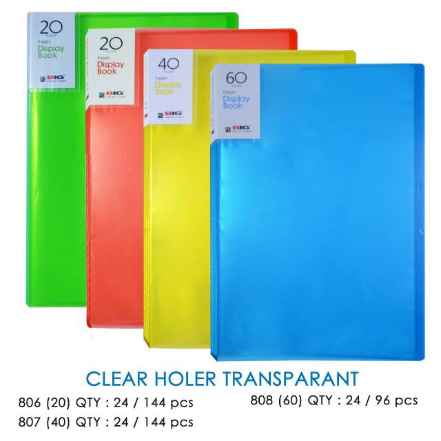 

Display book (clear holder)