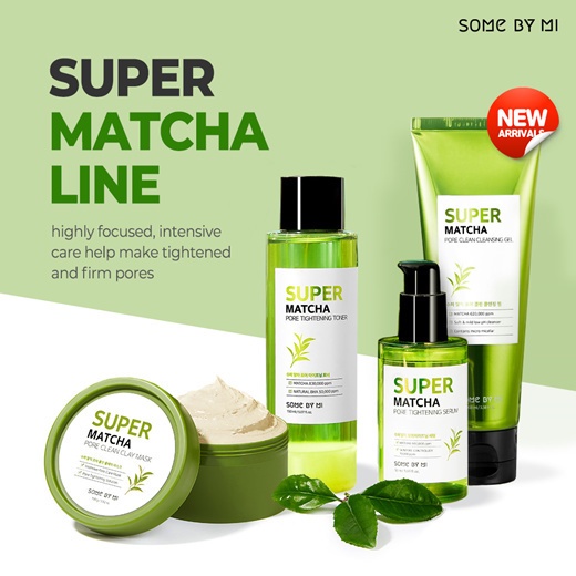 ✦SINAR✦ Some By Mi ( SOMEBYMI ) Super Matcha Pore Tightening Serum - Cleansing Gel - Toner - Clay Mask