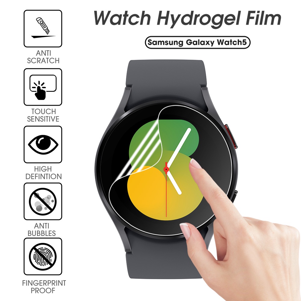 Film Hydrogel Pelindung Layar Anti Gores Bahan TPU Lembut Untuk Samsung Galaxy Watch 5 40 44mm