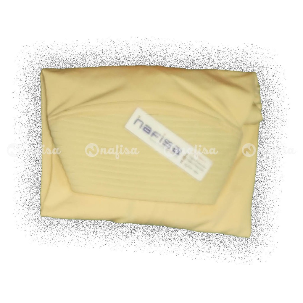 Jilbab Instan Syari Bergo Nafisa Santuzza | Hijab Bergo Panjang Premium Kerudung Pet Instan Jumbo-Cream