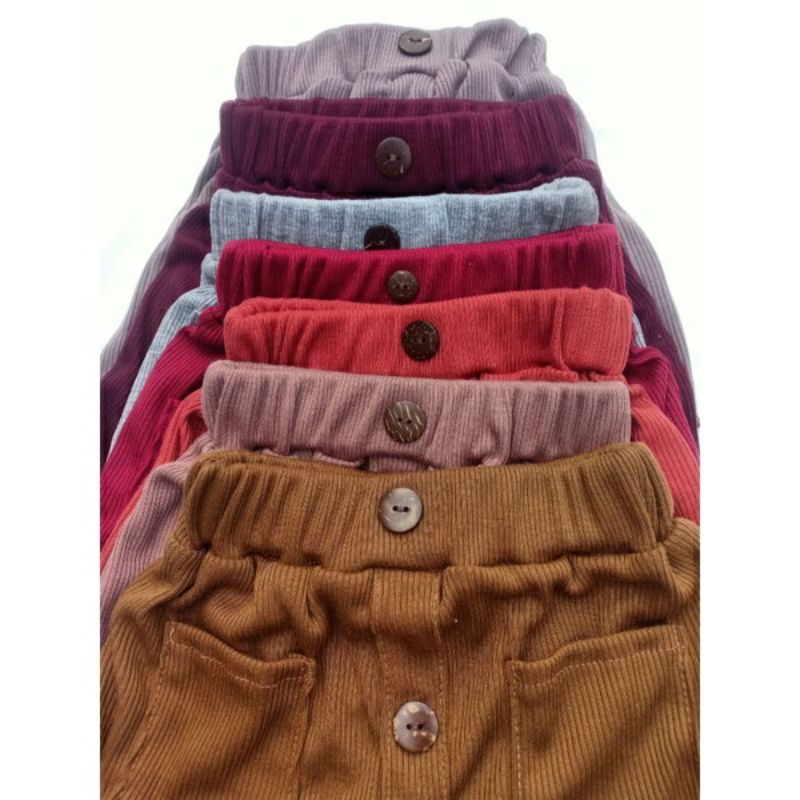 Rok Anak Rib Knit 1-4 Tahun