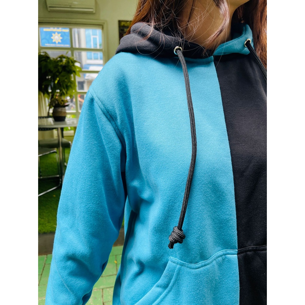 Kudou x Metro Hoodie Blue Inverted Cotton Fleece