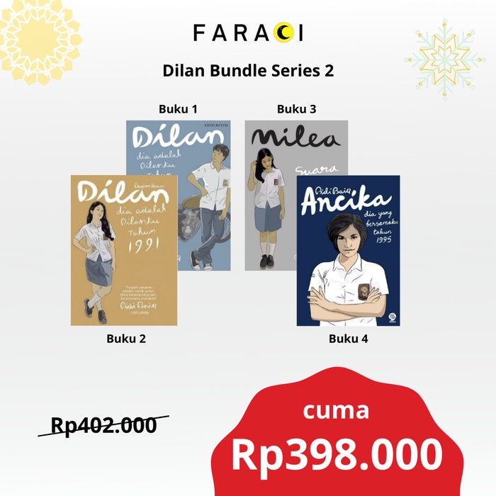 

MUST HAVE!! DILAN SERIES 2: ANCIKA, 1990, 1991, MILEA BUNDLING NOVEL INDONESIA PID TERBARU