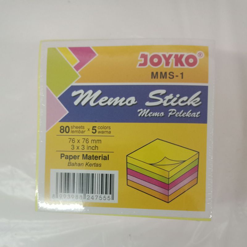 

Memo stick/sticky note/memo tempel joyko MMS-1/MMS-4/MMS-3