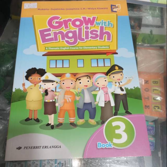 Buku Bahasa Inggris Sale Grow With English Kelas 3 Sd Mi Erlangga Shopee Indonesia