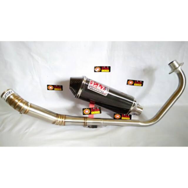 Knalpot racing CBR 150 FACELIT yoshimura stanles carbon