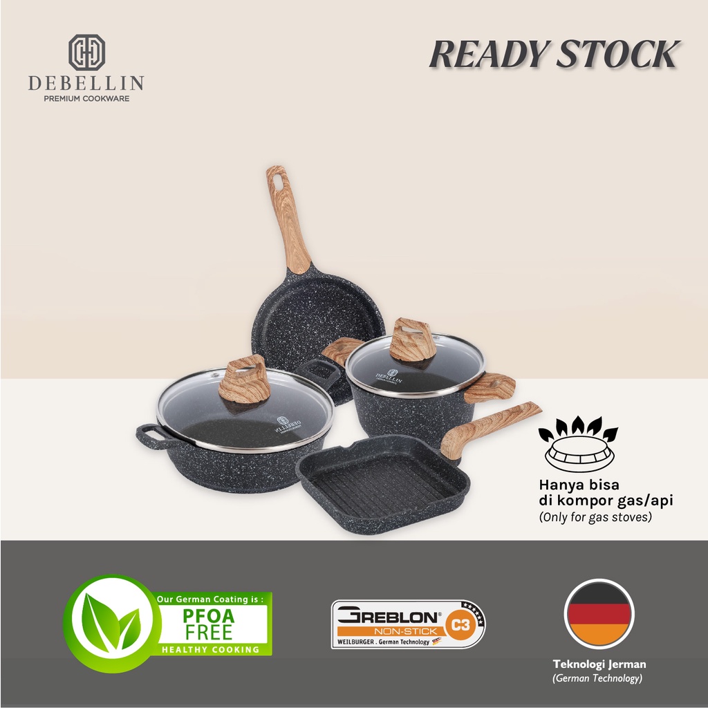 Debellin Premium Cookware Set Black Mini Cookware Series Of 4 Mpasi