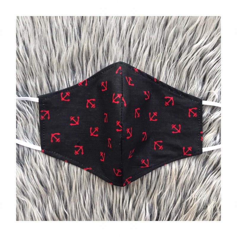 MaskerKainMotifJangkarMerah