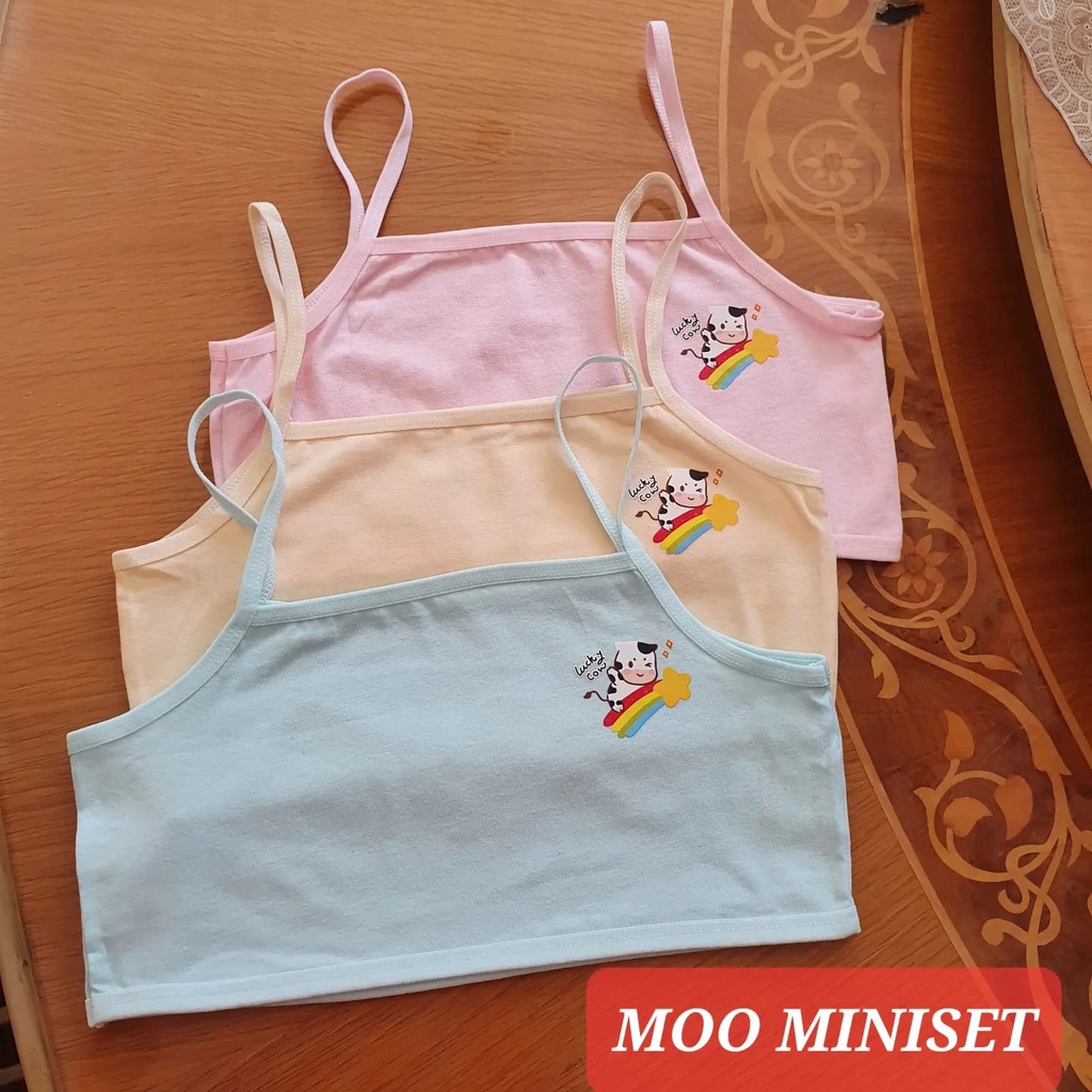 MOO MINISET PAKAIAN DALAM ANAK SD SMP REMAJA KATUN IMPORT NOT SOREX MOTIF LUCU