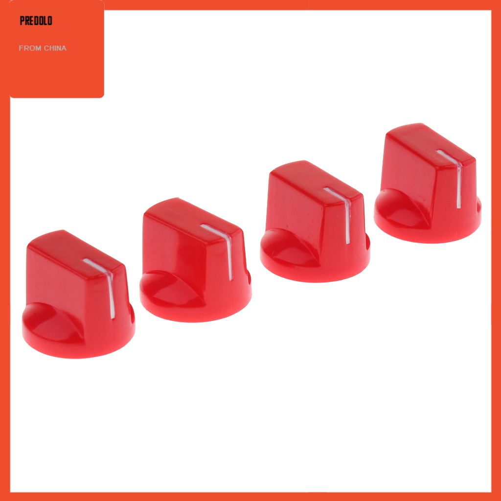 4pcs Knob Pedal Efek Gitar Bahan Plastik Untuk Hadiah