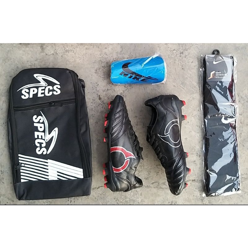 Paket komplit sepatu bola nike boot superfly sepatu sepakbola nike mercurial hypervenom cr7-hitam q kulit kompli
