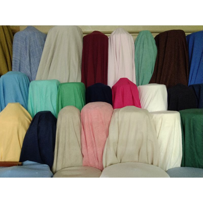 Kain KATUN LINEN/KATUN POLOS/Harga Per 1/2(0.5)mtr