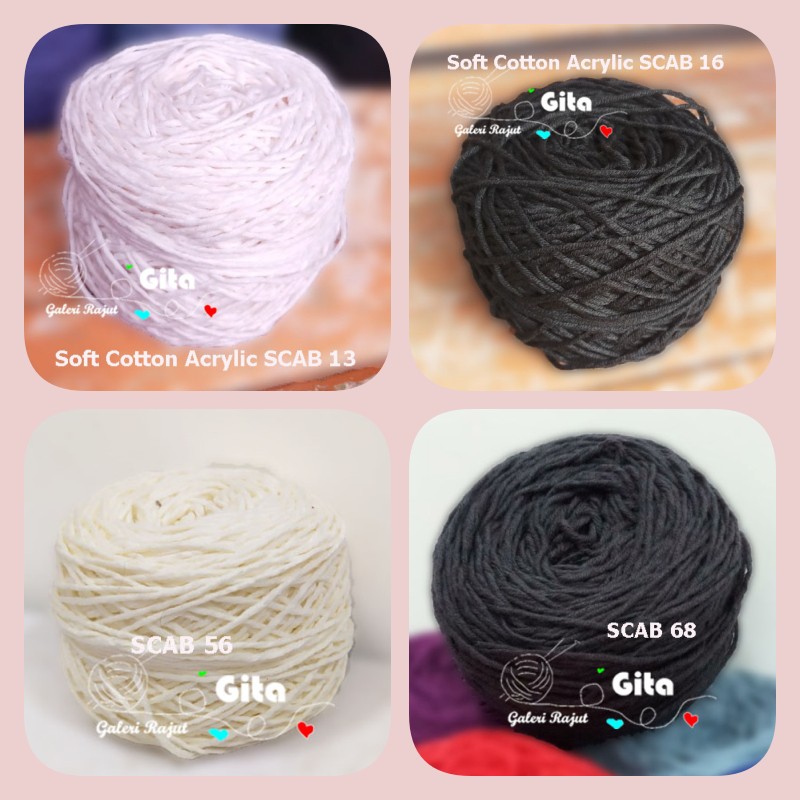 Benang Rajut Soft Cotton Acrylic Shopee Indonesia