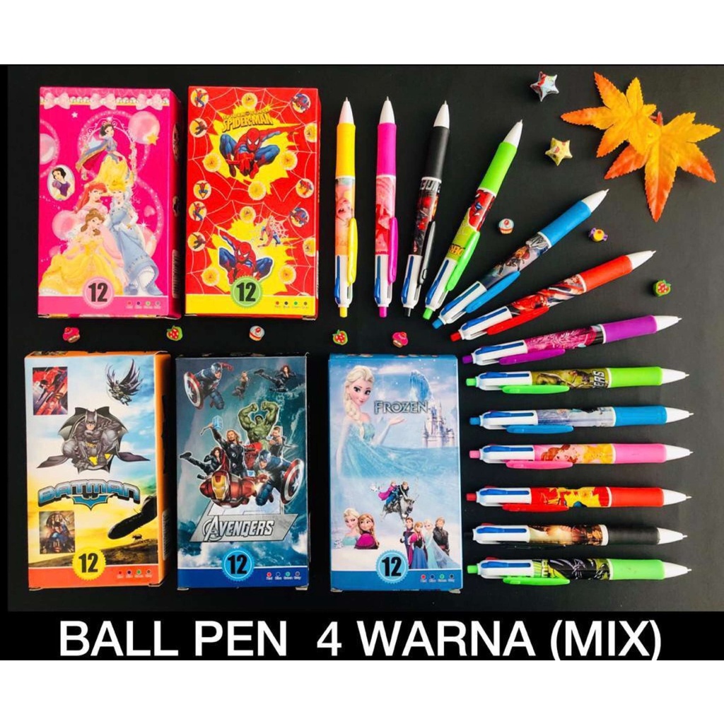 

CWS - PULPEN / PEN 4 WARNA KARAKTER KARTUN