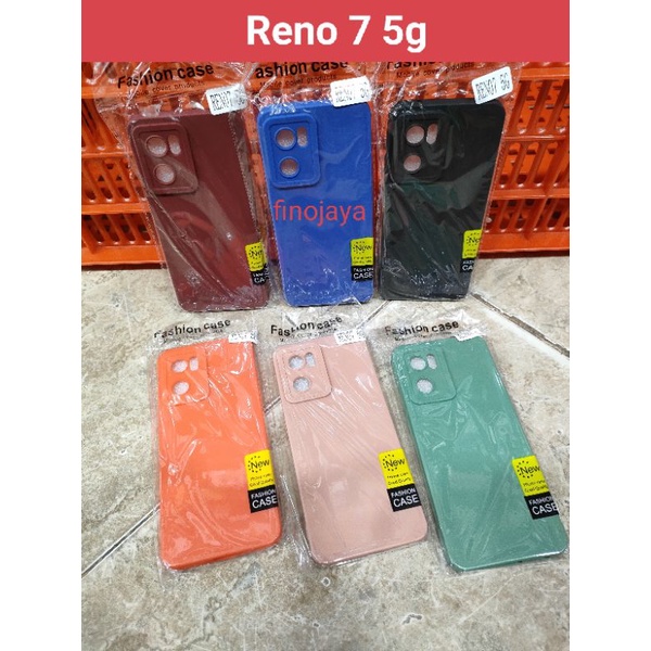 Softcase Reno 7 5G Silikon Casing Selicon Case Macaron Pro Camera