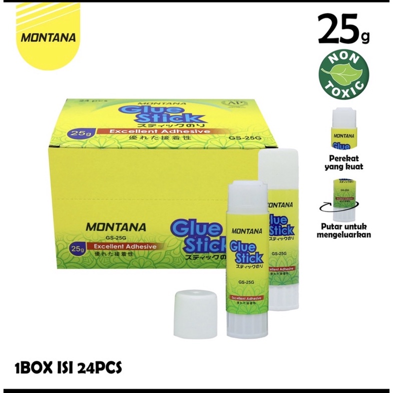 

ecerr LEM STIK BESAR MONTANA 25 gram / GLUE STICK BESAR MURAH
