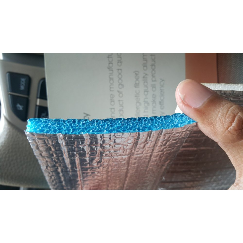 Shine Foil Thermal Insulation 8mm Warna Biru - Peredam Panas Atap Terbaik