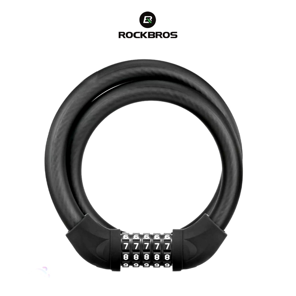 SP70D ROCKBROS RKS870 Bike Lock Ring 870mm - Kunci Gembok Sepeda - BLACK