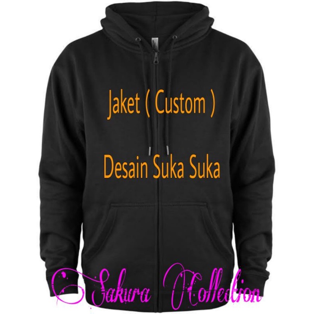 Jaket Hoodie CUSTOM DESAIN SUKA DAN TERSERAH logo tulisan pria wanita dewasa tee distro non Zipper dan kupluk tanpa resleting jacket hitam sweater sweatShirt cowok cewek perempuan laki laki kekinian unisex MURAH cotton TERLARIS BEST SELLER TERMURAH erigo